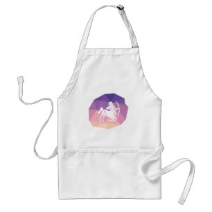Delantal Sagittarius horoscope sign violet modern apron