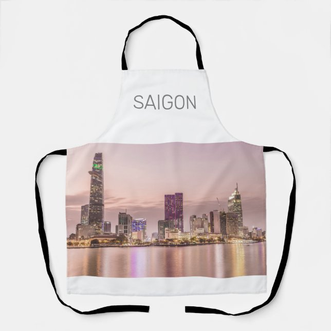 Delantal Saigon Ho Chi Minh Ciudad HCMC Vietnam Sunset (Anverso)
