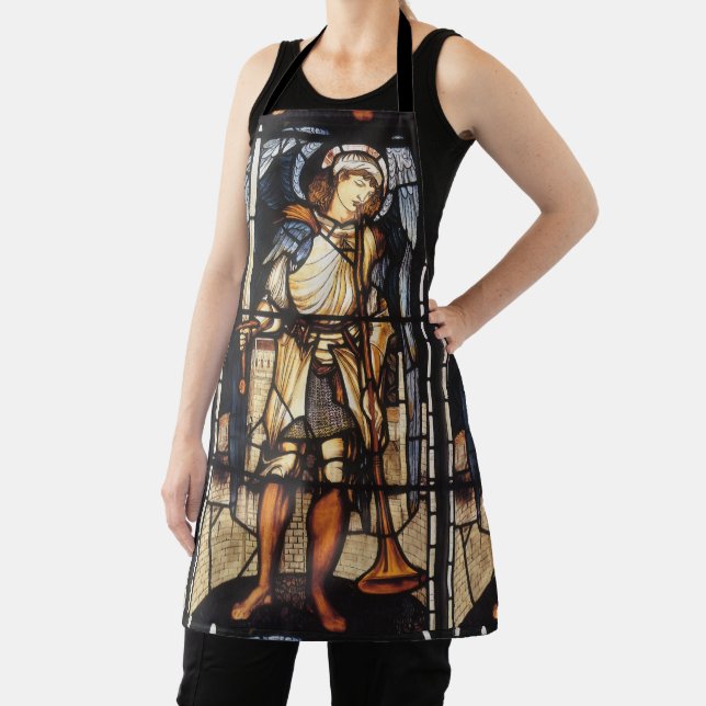 Delantal Saint Michael por Sir Edward Coley Burne-Jones (in situ)