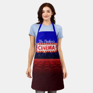Delantal Sala de cine personalizada para familia