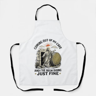 Delantal Saliendo de mi cueva Camiseta de Resurrección Cris