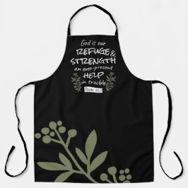 Delantal Salmo 46:1 "Dios es nuestro refugio y fuerza"