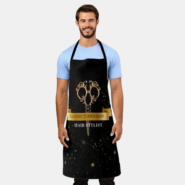 Delantal Salón de belleza con estilo de pelo profesional (Gastado)