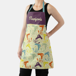 Delantal Salón de belleza personalizado Secadores de pelo