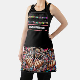 Delantal Salón de manicura y maquillaje