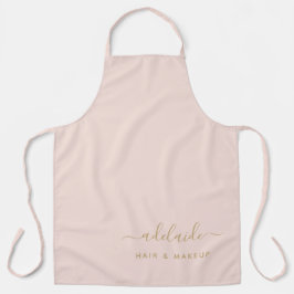 Delantal Salón de maquillaje artístico estilista Rubor Pink