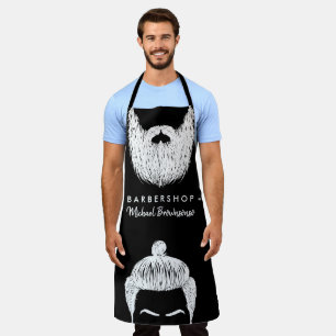 Delantal Salón de Peluquería y Barba Bigote