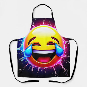 Delantal Salpicadura Alegre: Arte de Emoji Sonriente