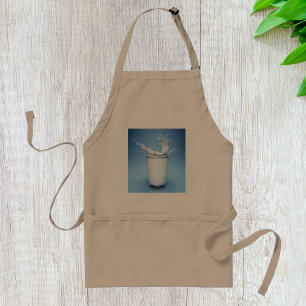 Delantal Salpicadura de Leche Refrescante en Vaso