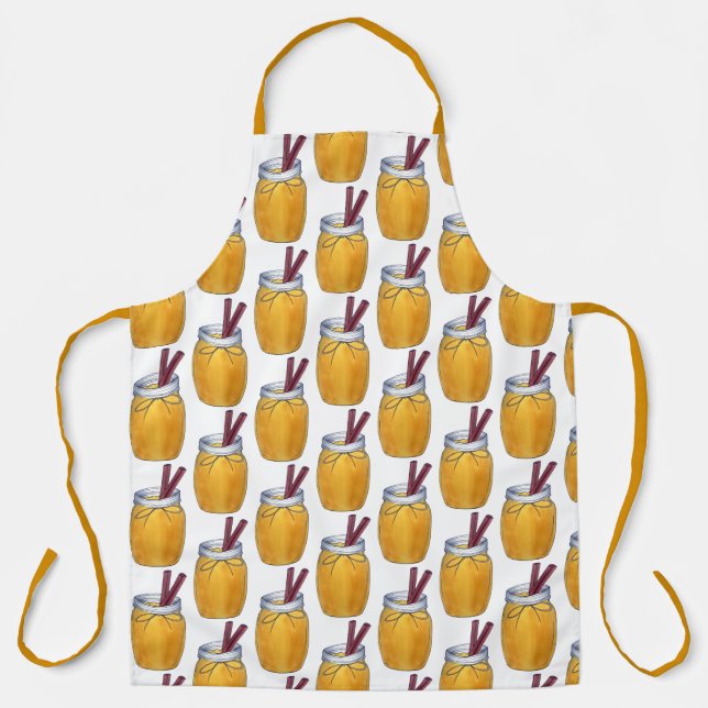 Delantal Salsa casera de manzana de apetito Jar Canning (Anverso)