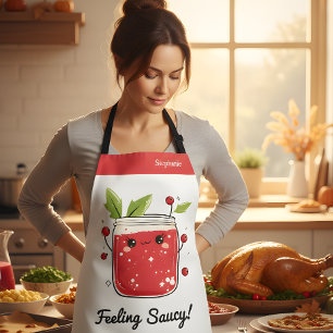 Delantal Salsa de arándano suave - Cocina Kawaii divertida