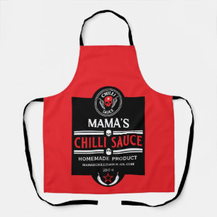Delantal Salsa de chile hecha en casa