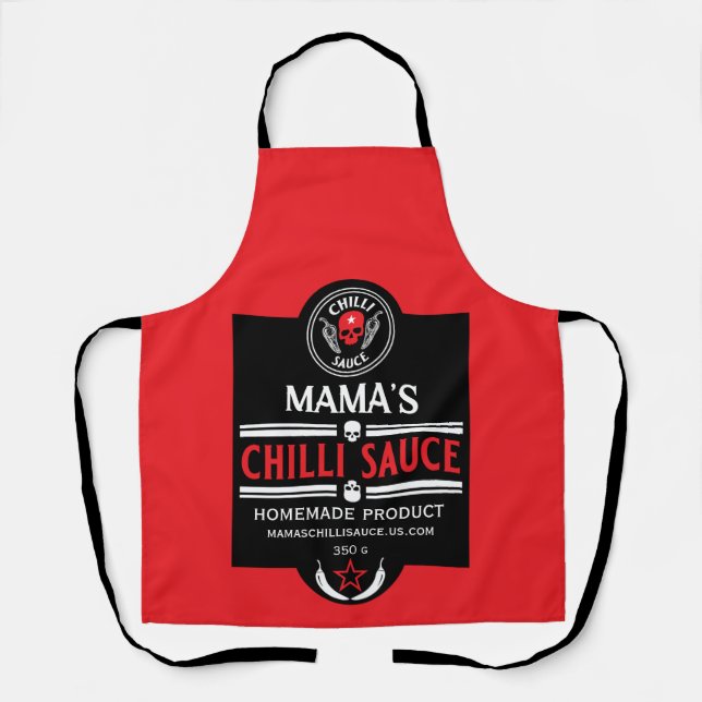Delantal Salsa de chile hecha en casa (Anverso)