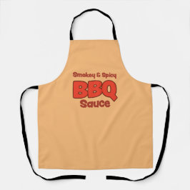 Delantal Salsa de humo y picante para barbacoa
