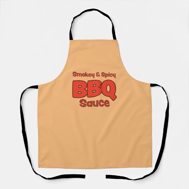 Delantal Salsa de humo y picante para barbacoa (Anverso)