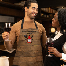 Salsa espantosa y madera de granero personalizada