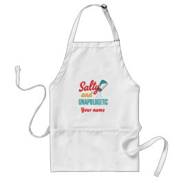 Delantal Salty and Unapologetic – Retro Diner Salt Shaker
