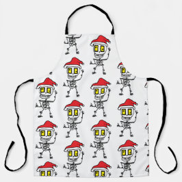 Delantal Saludo a: Silly Skully Holiday