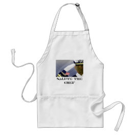 Delantal Saludo al chef (Veterans White Standard Apron)