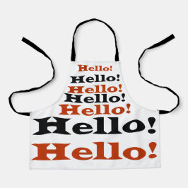 Delantal Saludos