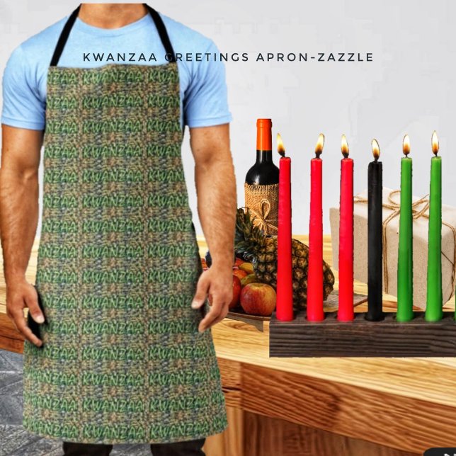 Delantal Saludos de Kwanzaa (Subido por el creador)