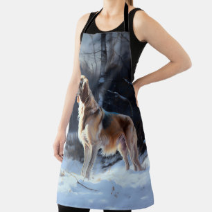 Delantal Saluki Let It Snow Navidades