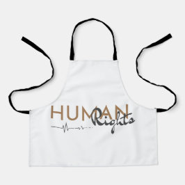 Delantal Salvamento de los derechos humanos