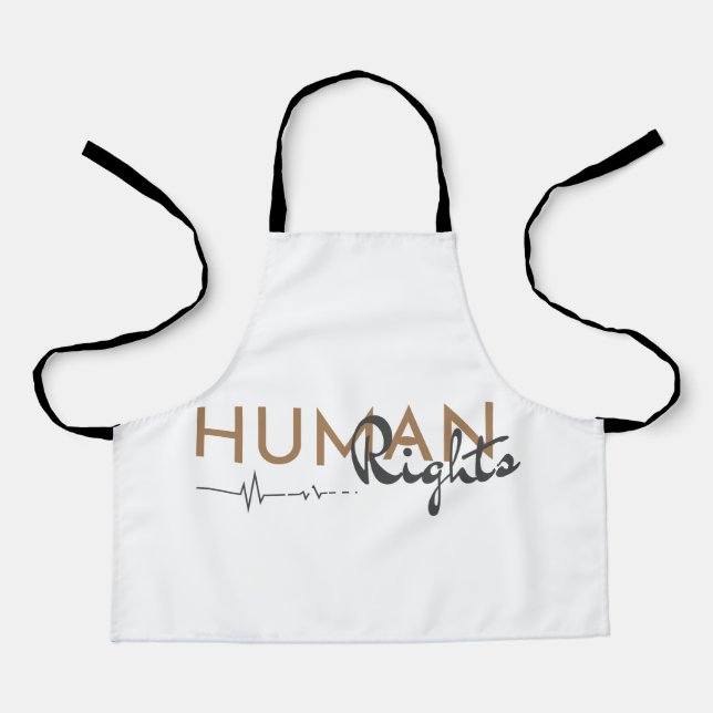 Delantal Salvamento de los derechos humanos (Anverso)