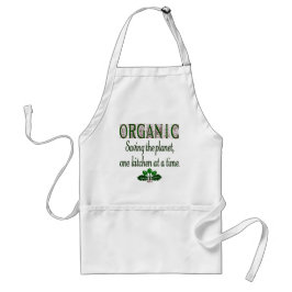 Delantal Salvar el planeta verde diciendo Apron