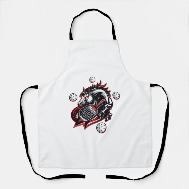 Delantal Salven a un caballo montado en un vaquero (Anverso)