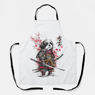 Delantal Samurái Shih Tzu � Perro Guerrero Épico