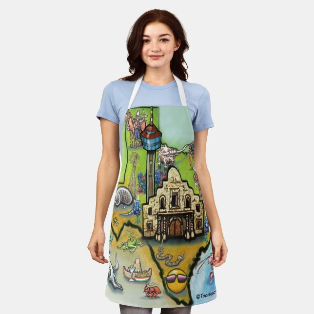 Delantal San Antonio Texas (Gastado)