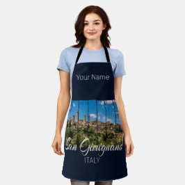 Delantal San Gimignano Toscana Italia Vista panorámica