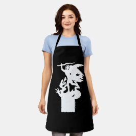 Delantal San Miguel y Dragón (en blanco)