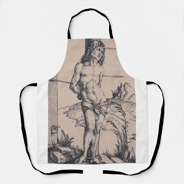 Delantal San Sebastián pegado a la columna (Anverso)