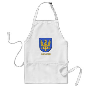 Delantal Sánchez Family Shield Apron