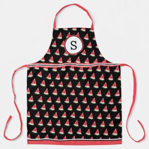 Delantal Sandía En Monogramo Negro
