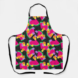 Delantal sandía roja amarilla Lemones tropicales
