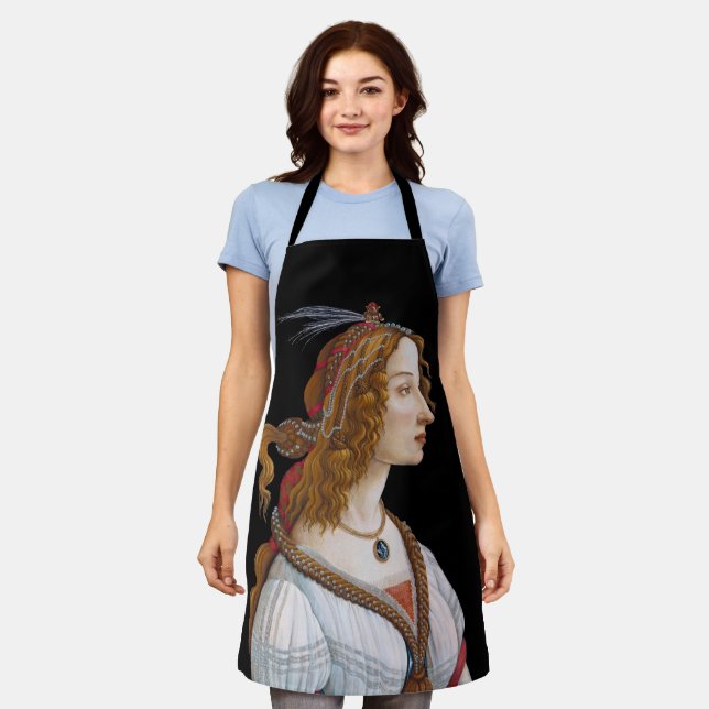Delantal Sandro Botticelli - Retrato de Simonetta Vespucci (Gastado)