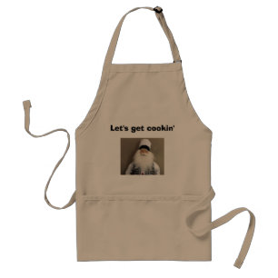 DELANTAL  SANTA CHEF "VAMOS A COOKIN' APRON