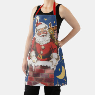 Delantal Santa Claus antiguo, Era la Noche Antes de Navidad