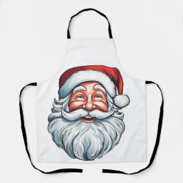 Delantal Santa Claus Cara sonriente