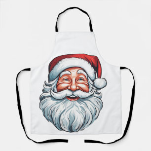 Delantal Santa Claus Cara sonriente