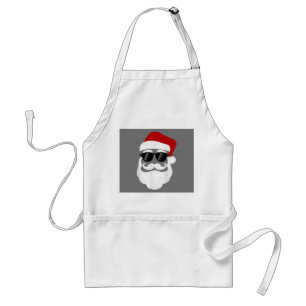 Delantal Santa Claus con gafas de sol Diseño de Navidades d