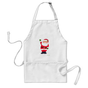 Delantal Santa Claus Cute Retro Vintage Navidad