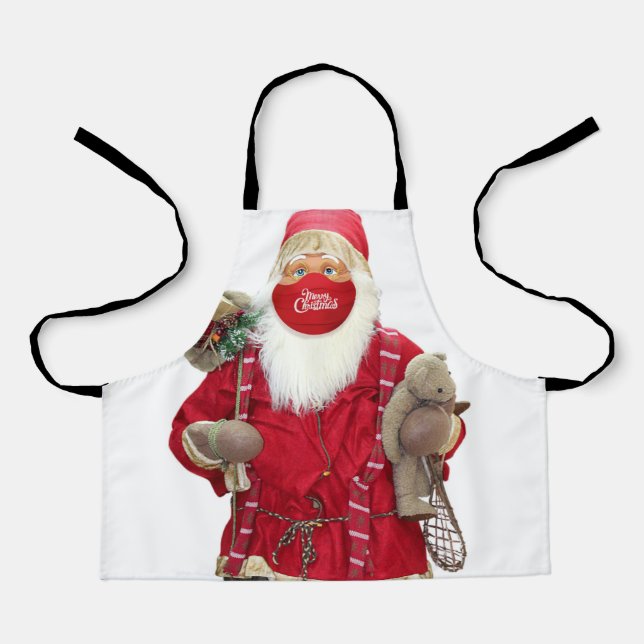 Delantal Santa Claus Face Mask (Anverso)
