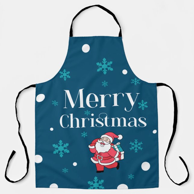 Delantal Santa Claus Feliz Navidad (Anverso)