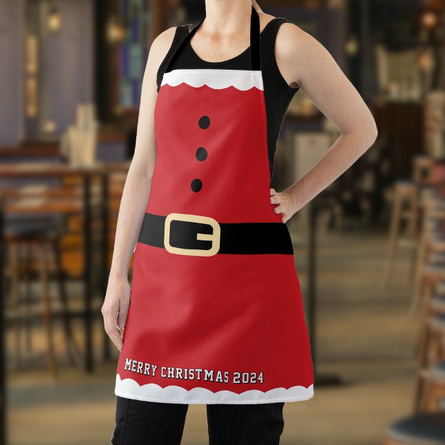 Delantal Santa Claus Feliz Navidad (Santa Claus Merry Christmas Apron
)