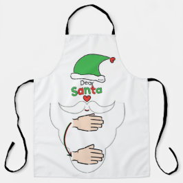 Delantal Santa Claus in American Sign Language