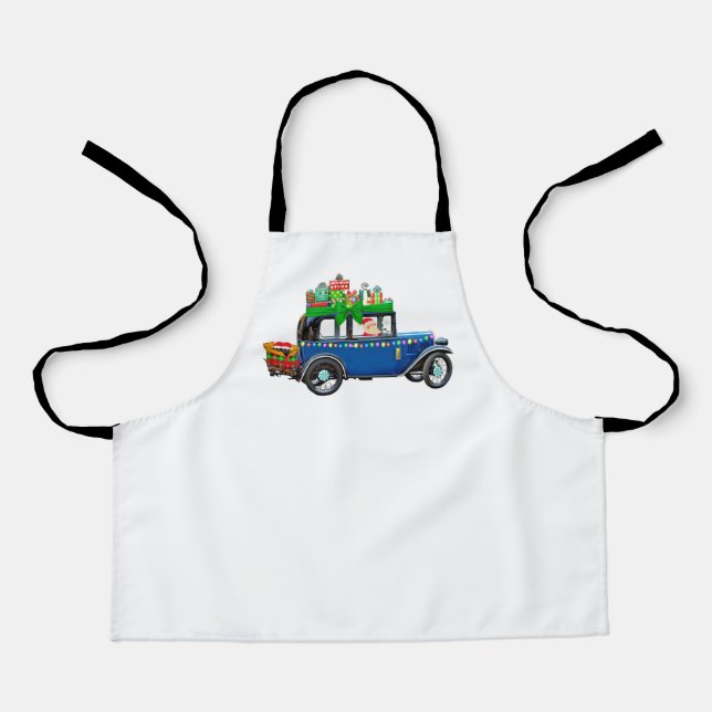 Delantal Santa Claus Jalopy (Anverso)